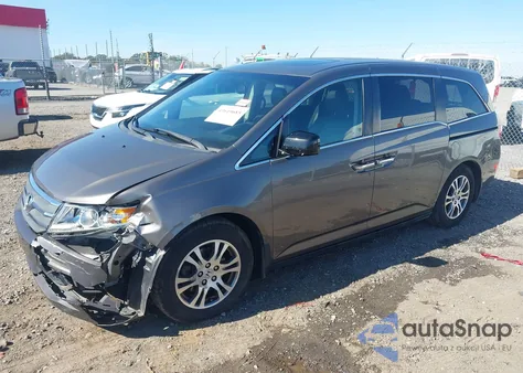 2012 Honda Odyssey Ex-L z USA, uszkodzony, nr VIN 5FNRL5H6XCB012392